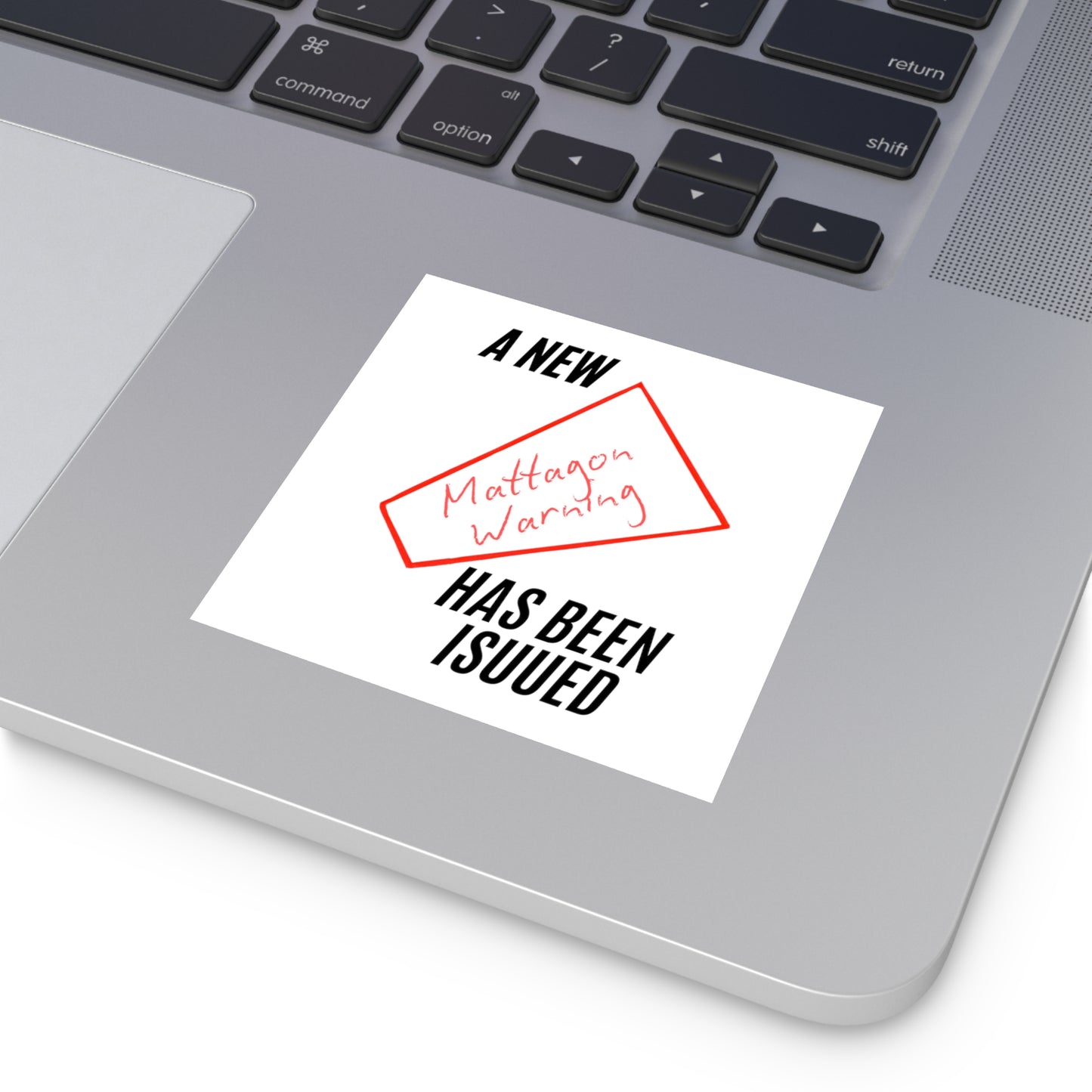 Mattagon Warning Vinyl Stickers